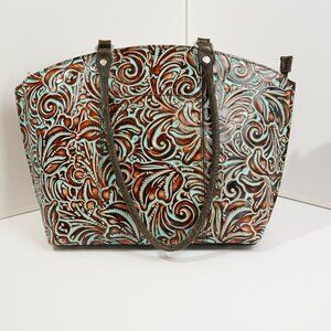 Patricia Nash tooled tote/handbag